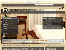 Tablet Screenshot of hotelprincesagaliana.com